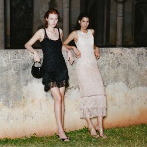 STAUD Nova Dress Black - size S